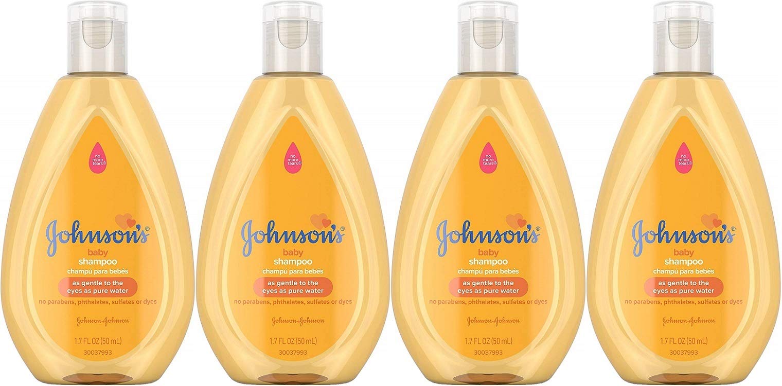 Product image of Johnson and Johnson Baby Shampoo Travel Size 1.7 oz 1.7 oz Pack of 4